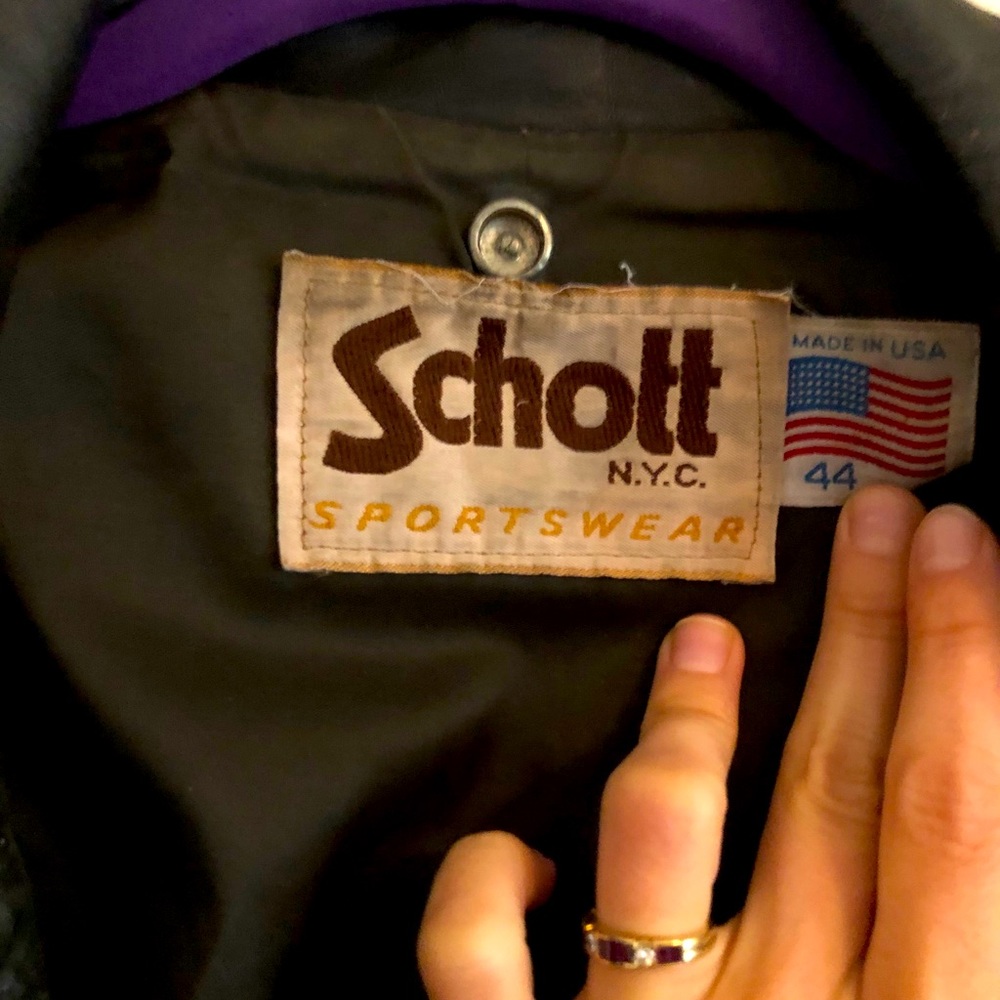 Vintage Mens Schott N.Y.C. Leather Jacket